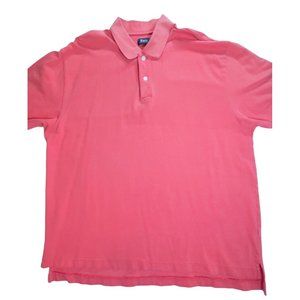 G.H. Bass & Co Mens Short Sleeve  Orange Red Polo‎ Shirt Size XL